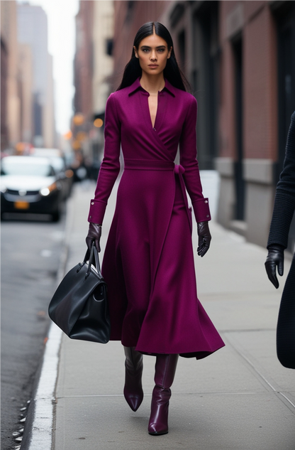 The Lexington Dress in Violet