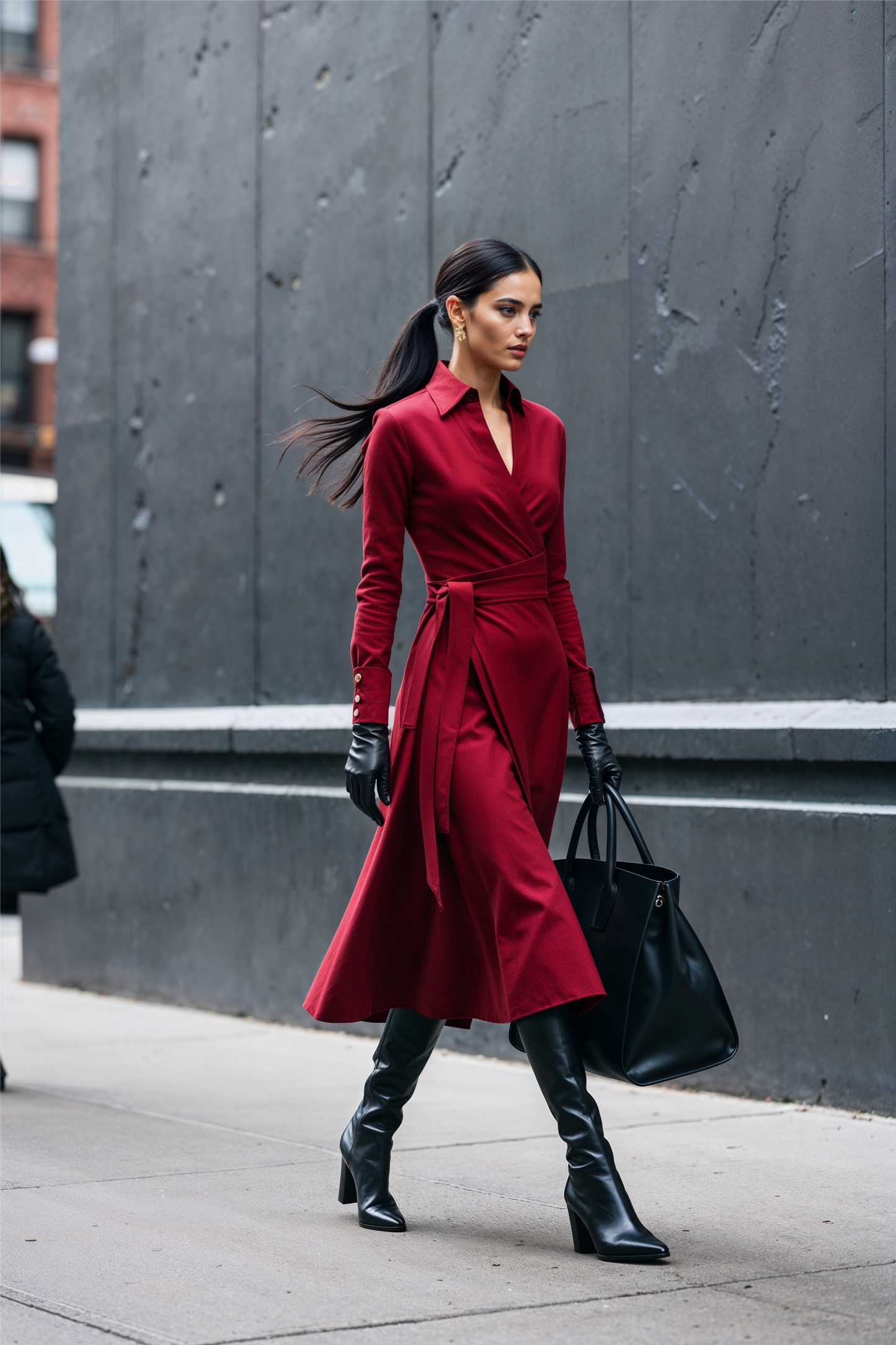 Das Lexington-Kleid in Rot