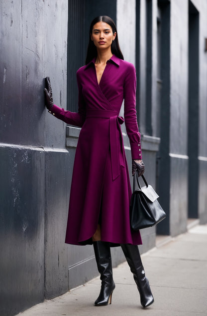 The Lexington Dress in Violet