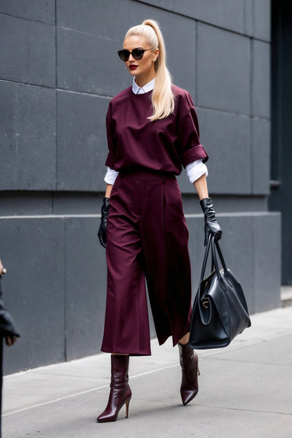 Soho Matching Separates Burgundy